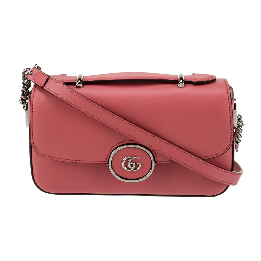 Gucci Double G Petite Leather Crossbody Bag NWT